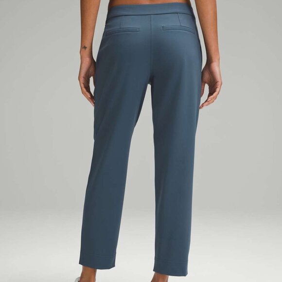 NWOT Lululemon Tapered MidLeg Mid-Rise Pant 7/8 Length *Luxtreme Iron Blue Sz XL - Picture 1 of 12